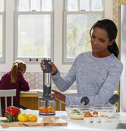 GE Premium Immersion Blender – Multifunction Hand Blender System for Mixing, Blending and Whisking with Easy-Clean Design