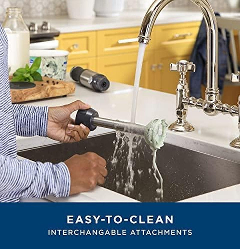 GE Premium Immersion Blender – Multifunction Hand Blender System for Mixing, Blending and Whisking with Easy-Clean Design