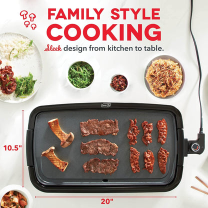 DASH Electric Cooking Griddle – Easy-Clean Nonstick Plate for Home Kitchen